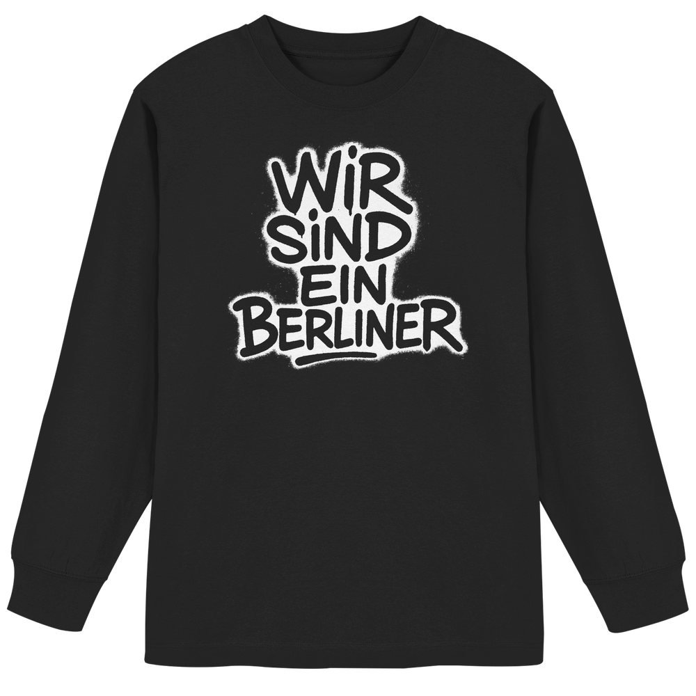 Wir sind ein Berliner - Organic Heavy Oversized Longsleeve T-Shirt