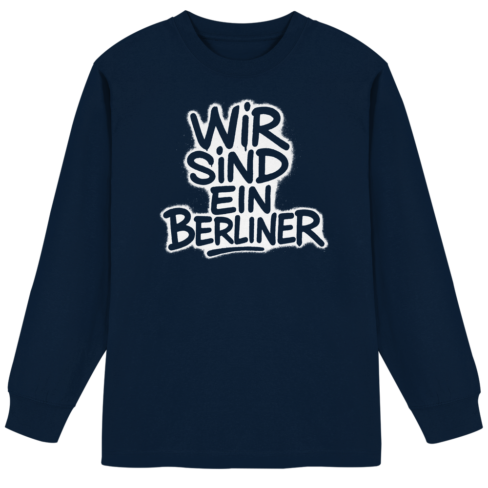 Wir sind ein Berliner - Organic Heavy Oversized Longsleeve T-Shirt – Bild 4