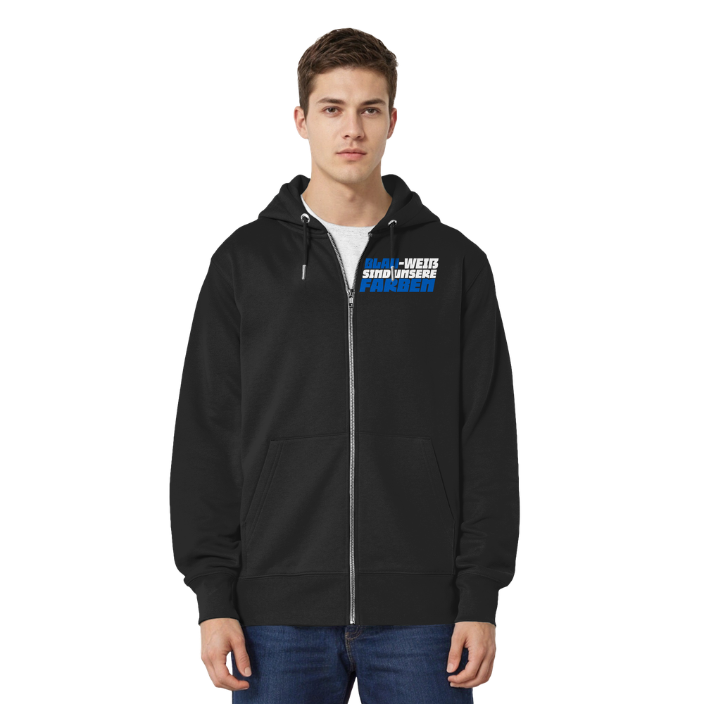 Blau Weiß sind unsere Farben - Organic Relaxed Zipper