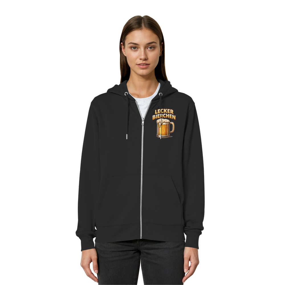 Lecker Bierchen - Organic Relaxed Zipper – Bild 3