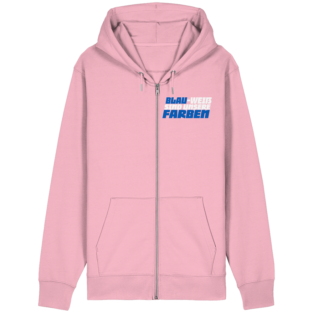 Blau Weiß sind unsere Farben - Organic Relaxed Zipper – Bild 11