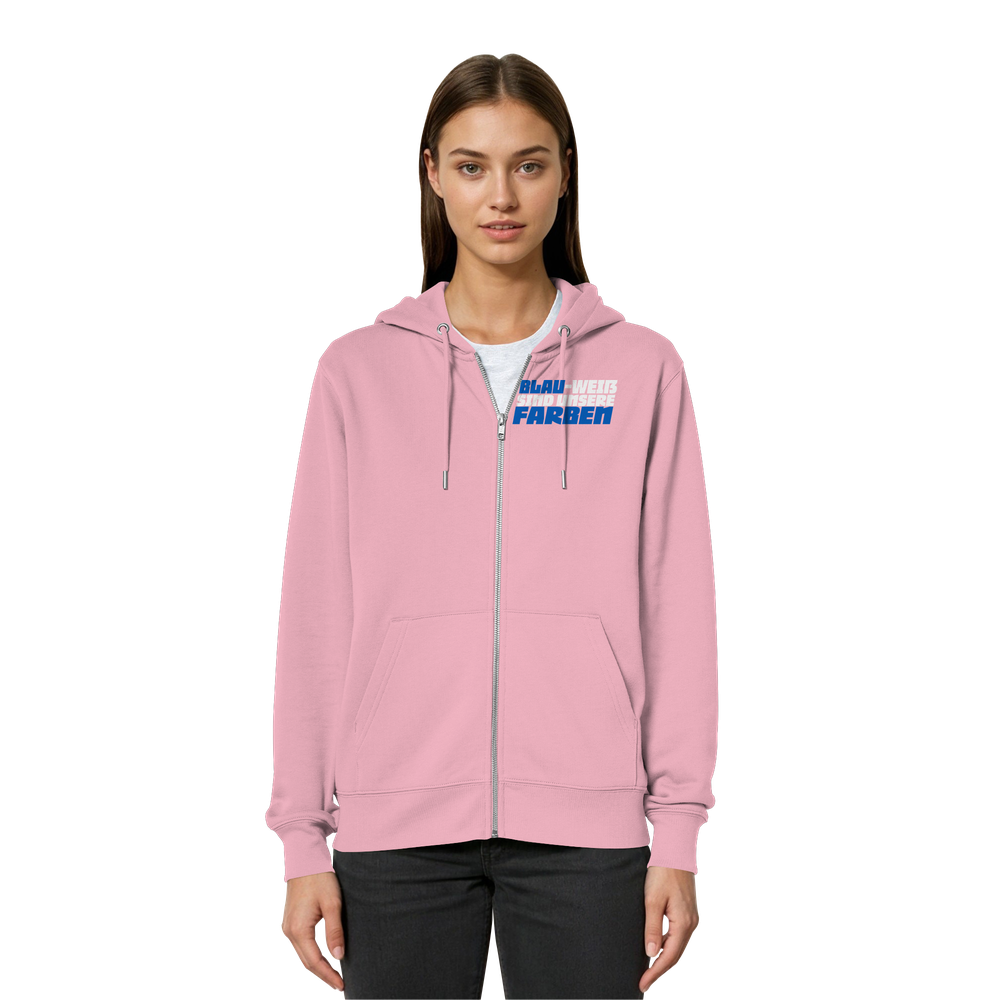 Blau Weiß sind unsere Farben - Organic Relaxed Zipper – Bild 12