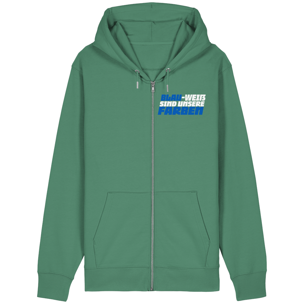 Blau Weiß sind unsere Farben - Organic Relaxed Zipper – Bild 16