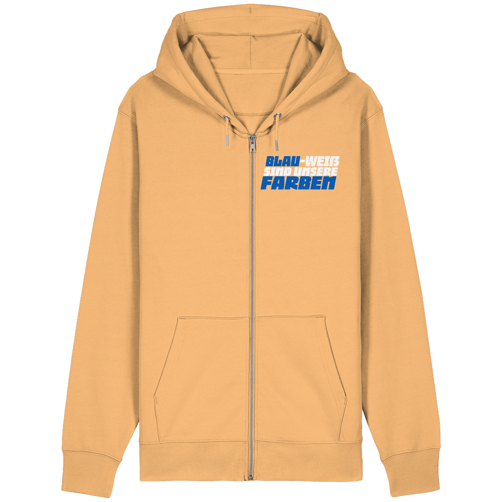 Blau Weiß sind unsere Farben - Organic Relaxed Zipper – Bild 19
