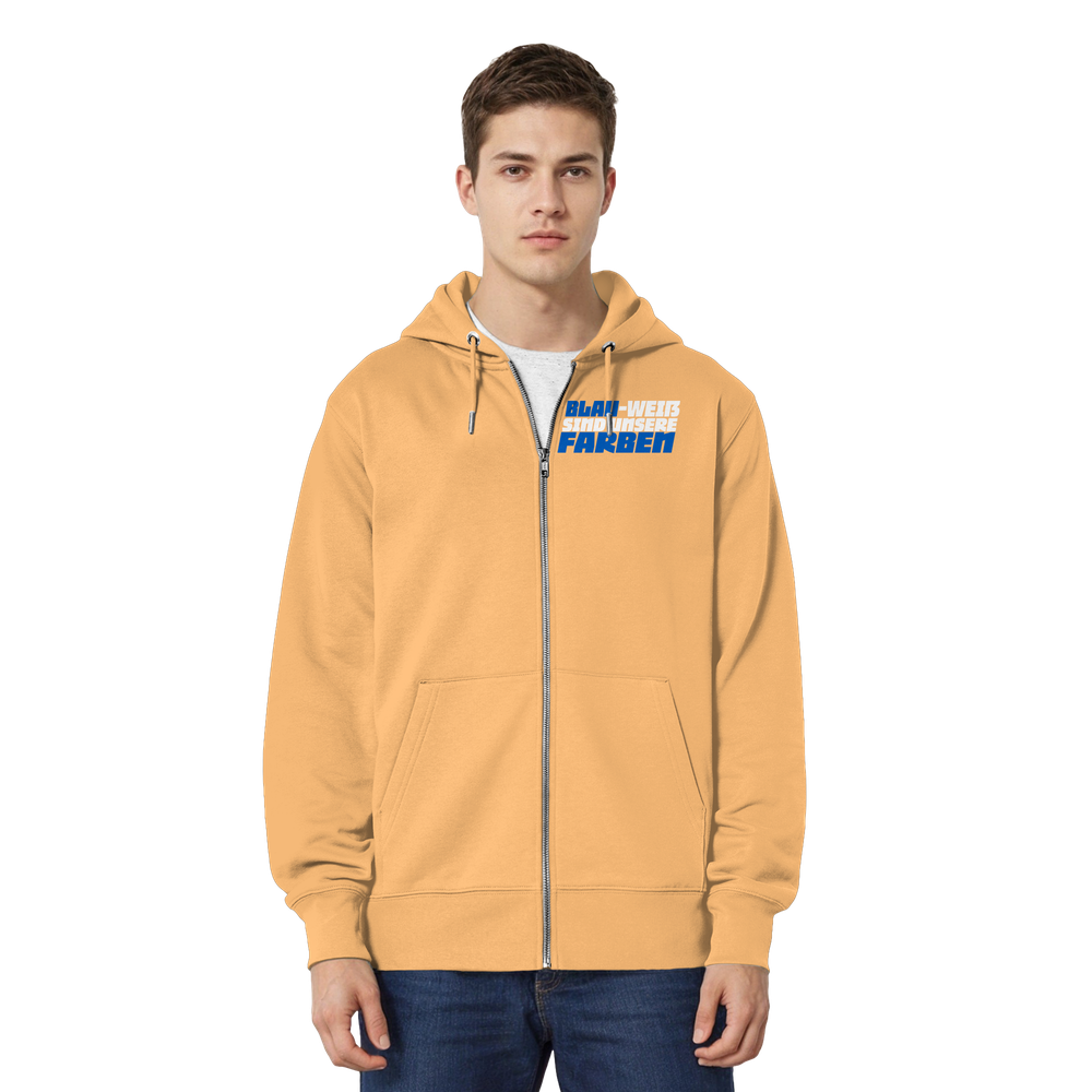 Blau Weiß sind unsere Farben - Organic Relaxed Zipper – Bild 20