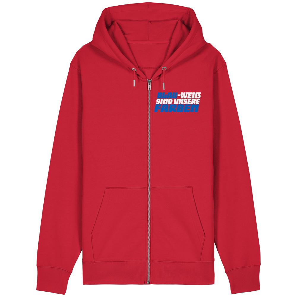 Blau Weiß sind unsere Farben - Organic Relaxed Zipper – Bild 23