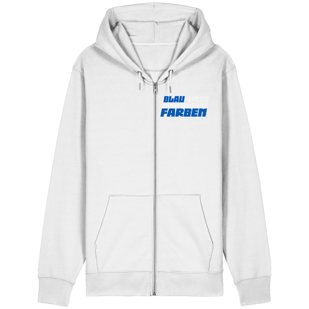 Blau Weiß sind unsere Farben - Organic Relaxed Zipper – Bild 27