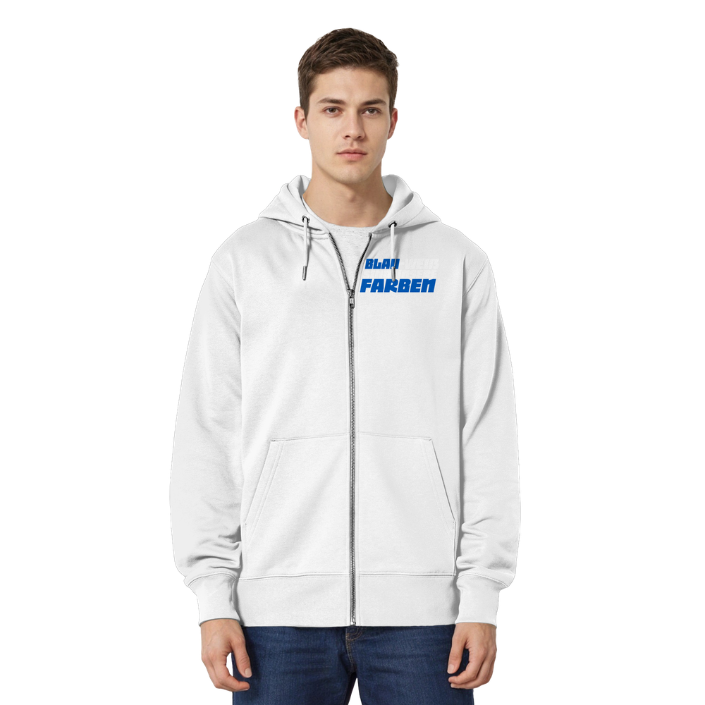 Blau Weiß sind unsere Farben - Organic Relaxed Zipper – Bild 25