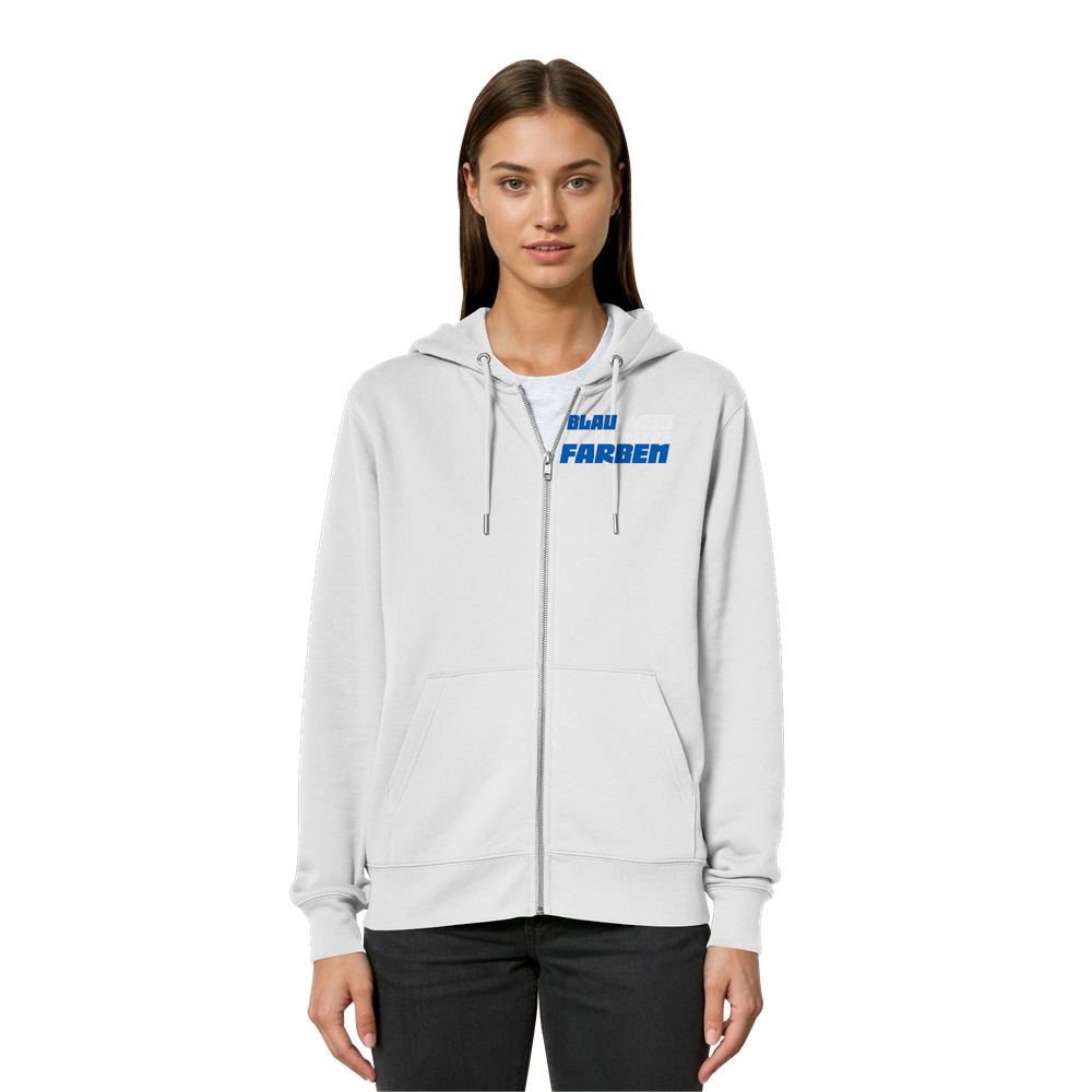 Blau Weiß sind unsere Farben - Organic Relaxed Zipper – Bild 26