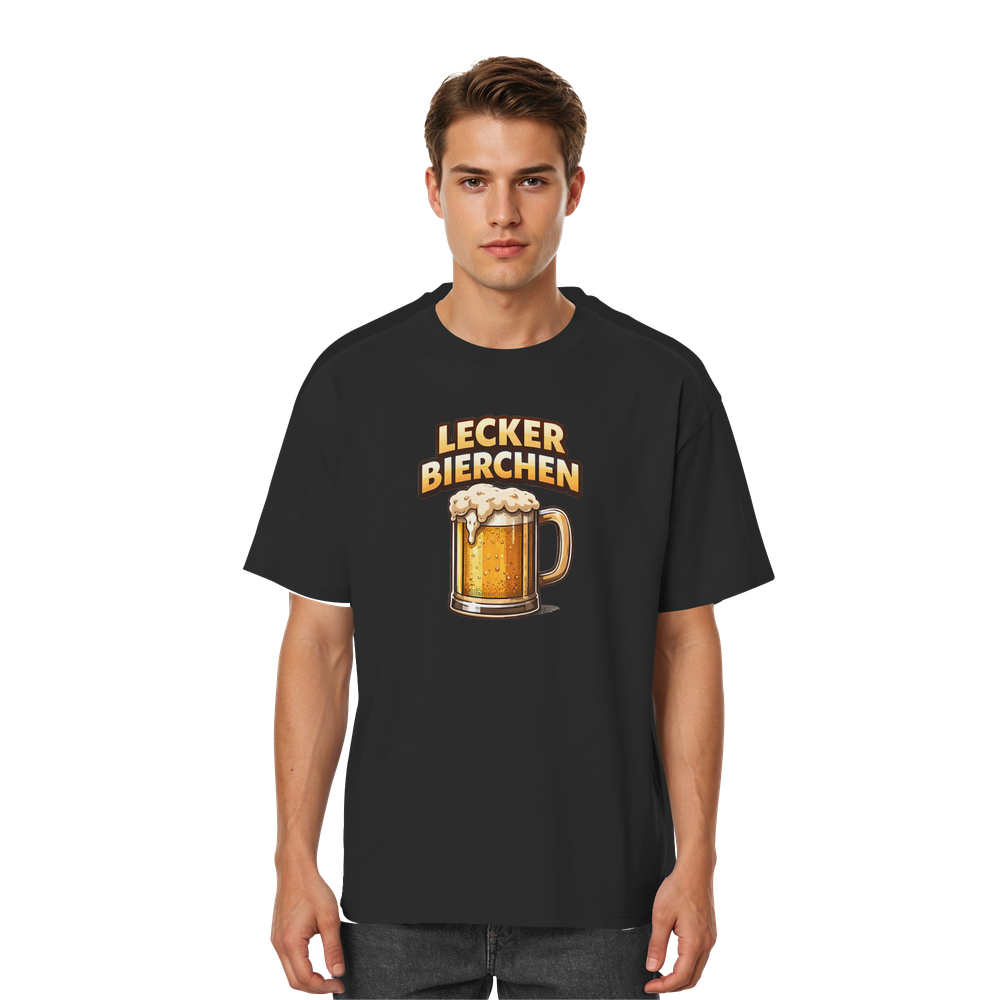 Lecker Bierchen - Streetwear Oversized T-Shirt – Bild 2