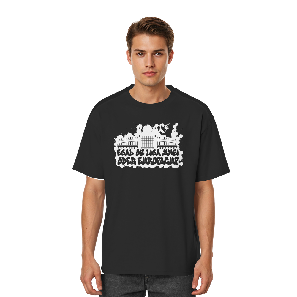Egal ob Liga Zwei - Streetwear Oversized T-Shirt – Bild 2