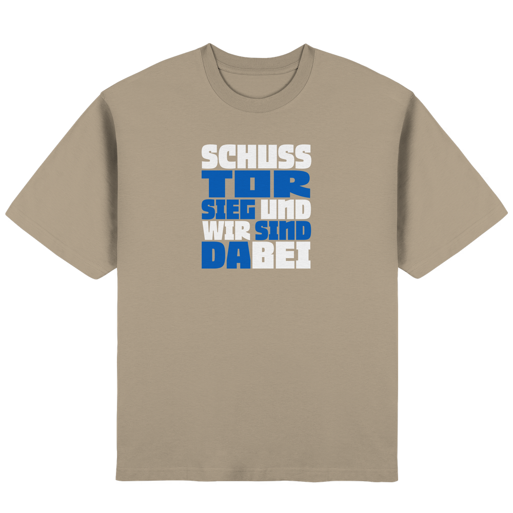 Schuss Tor Sieg - Streetwear Oversized T-Shirt – Bild 3