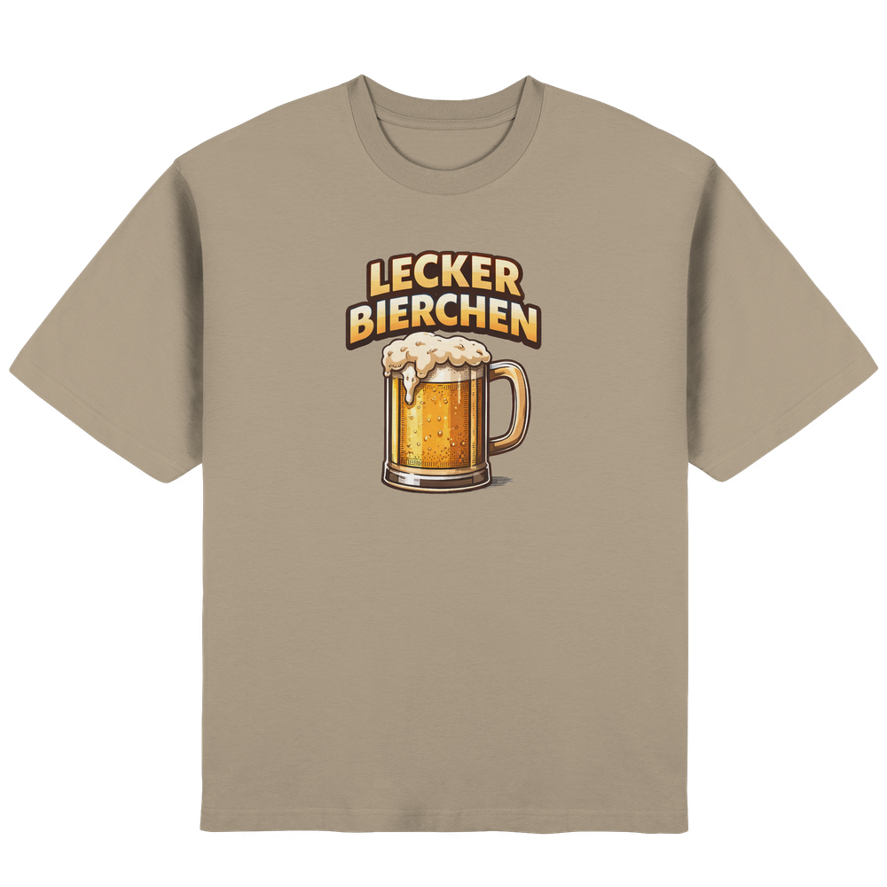 Lecker Bierchen - Streetwear Oversized T-Shirt – Bild 3