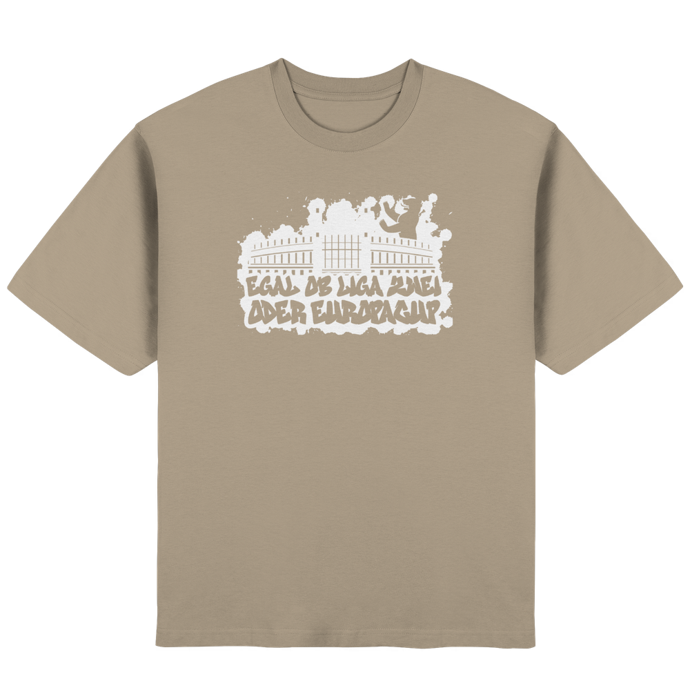 Egal ob Liga Zwei - Streetwear Oversized T-Shirt – Bild 3