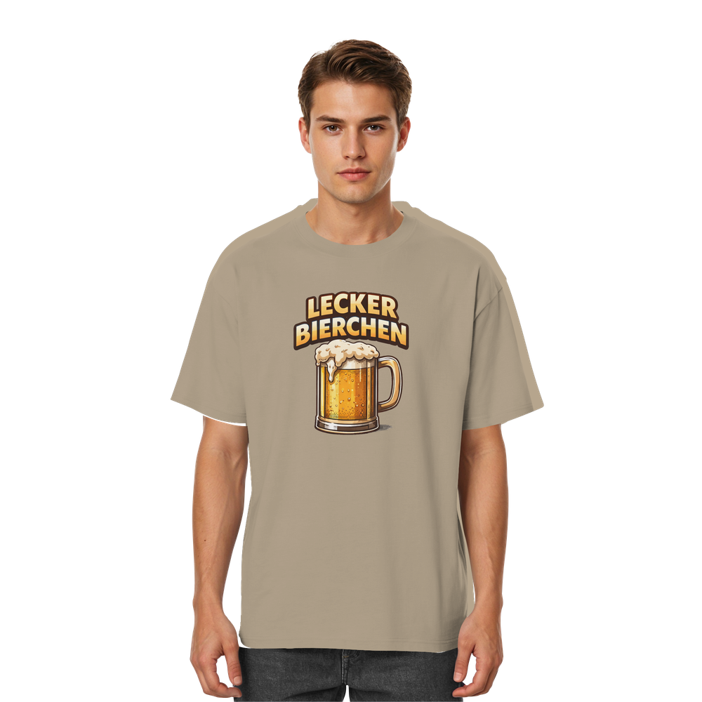 Lecker Bierchen - Streetwear Oversized T-Shirt – Bild 4