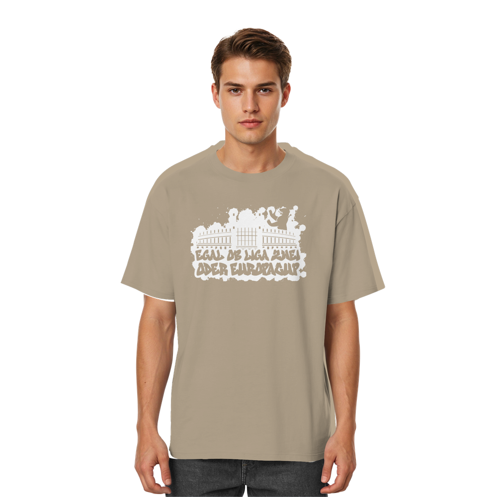 Egal ob Liga Zwei - Streetwear Oversized T-Shirt – Bild 4