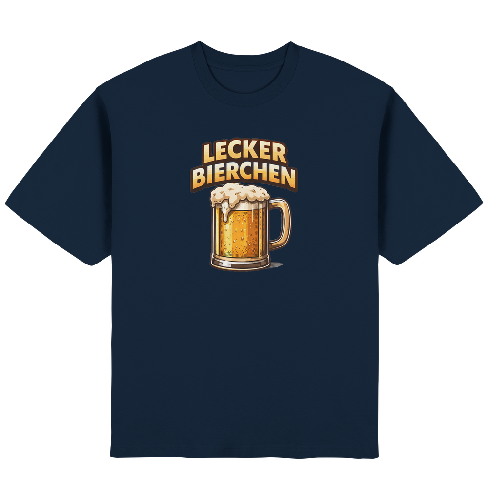 Lecker Bierchen - Streetwear Oversized T-Shirt – Bild 5
