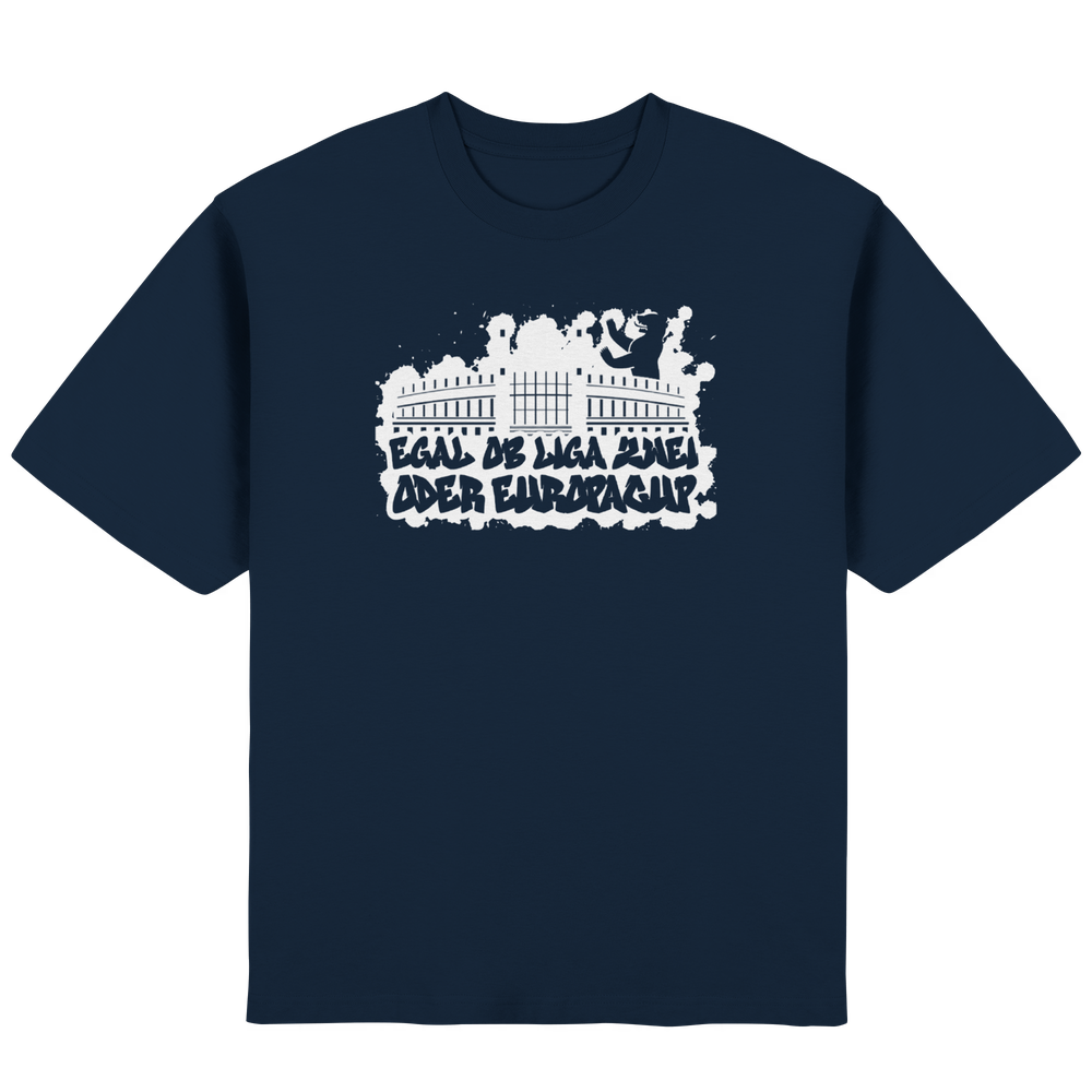 Egal ob Liga Zwei - Streetwear Oversized T-Shirt – Bild 5