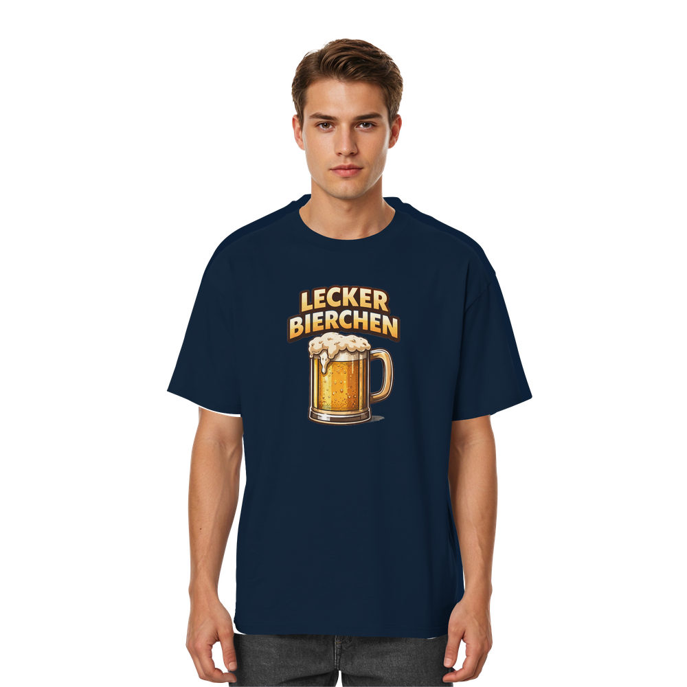 Lecker Bierchen - Streetwear Oversized T-Shirt – Bild 6