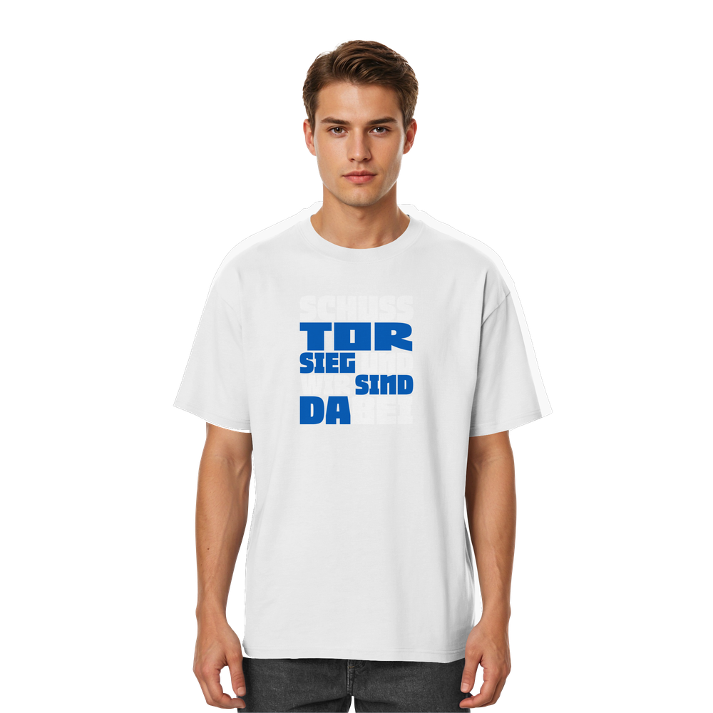 Schuss Tor Sieg - Streetwear Oversized T-Shirt – Bild 8