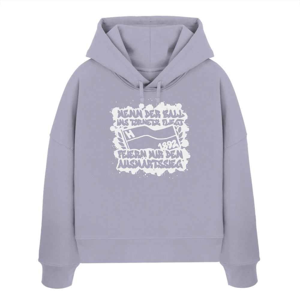 Auswärtssieg - Womens Organic Boxcut Hoodie – Bild 4