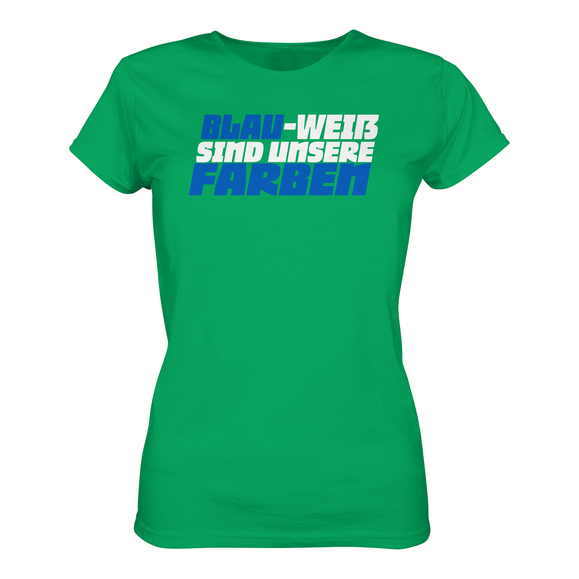 Blau Weiß - Ladies Premium Shirt – Bild 5