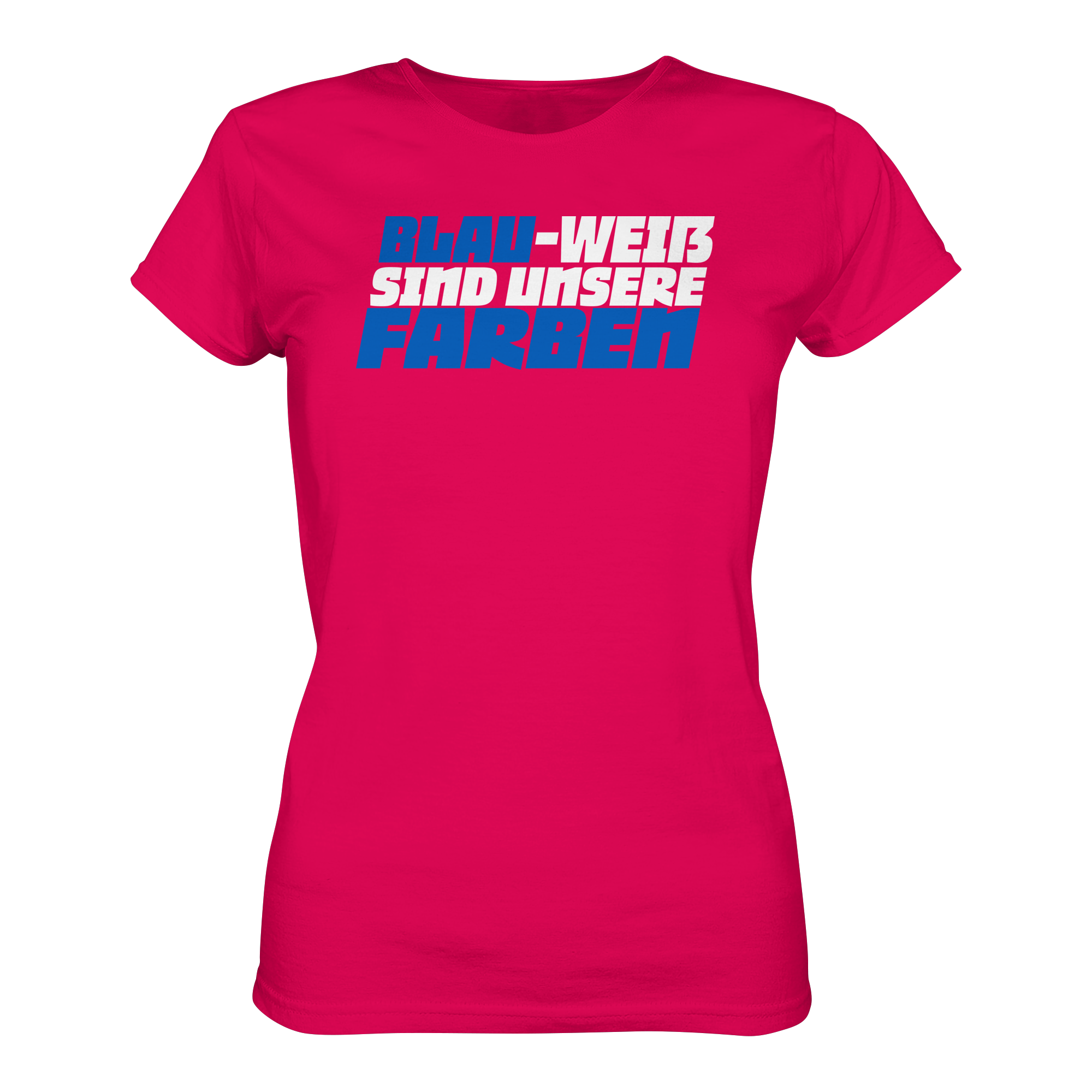 Blau Weiß - Ladies Premium Shirt – Bild 11