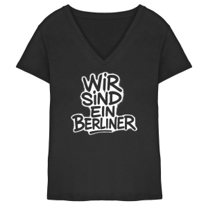 Wir sind ein Berliner - Ladies V-Neck Shirt