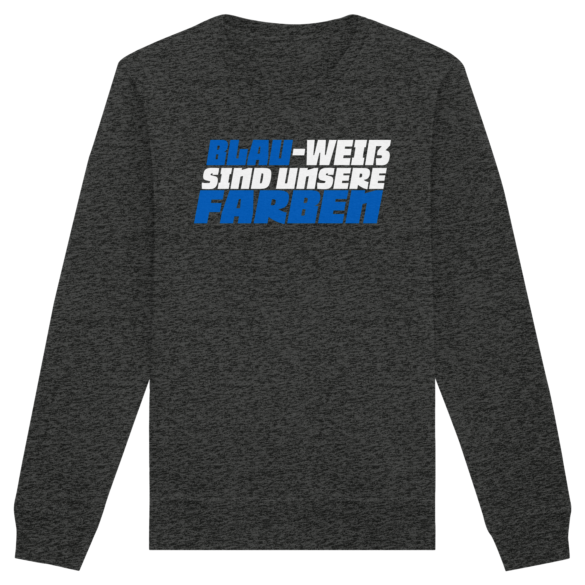 Blau Weiß - Organic Basic Unisex Sweatshirt – Bild 7