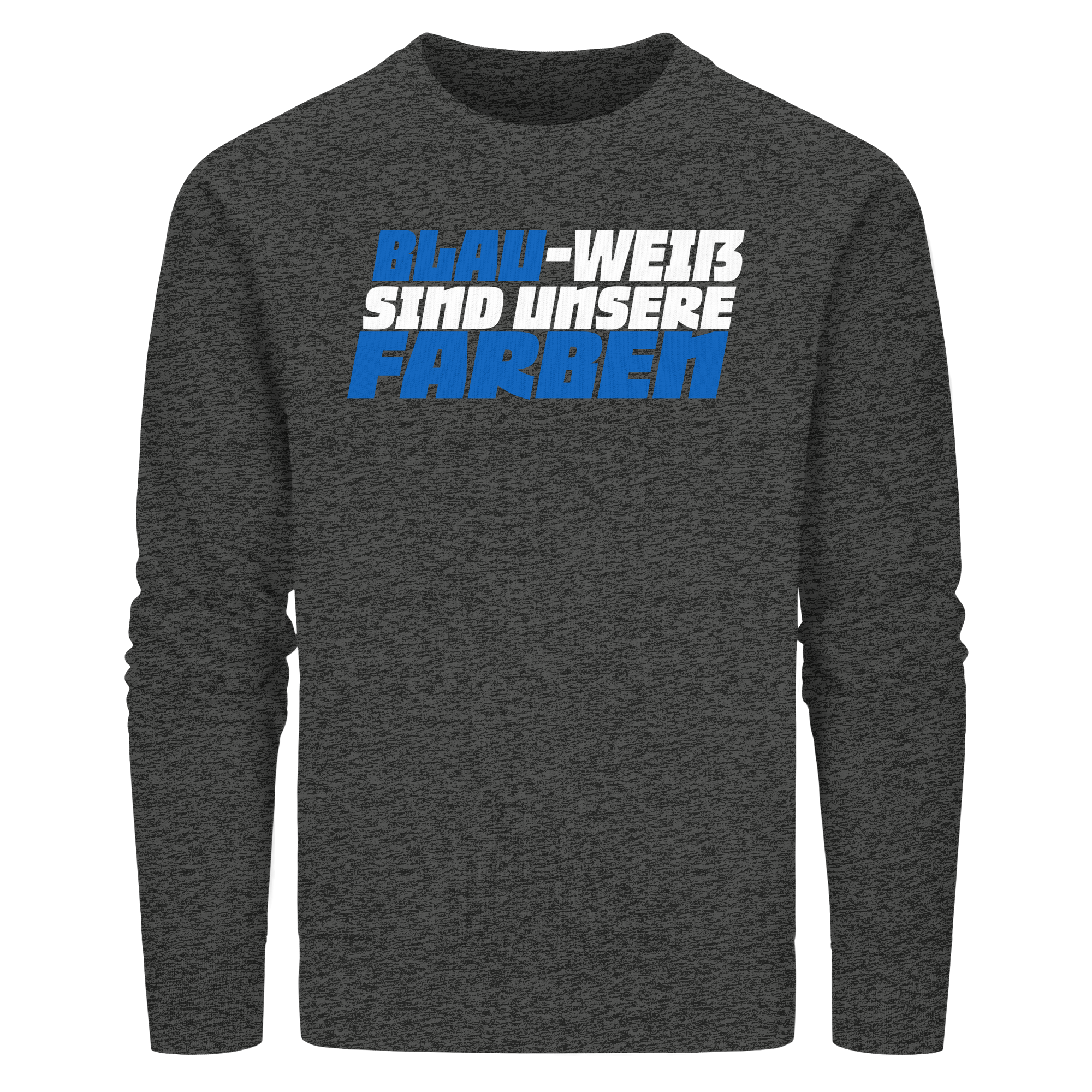 Blau Weiß - Organic Basic Unisex Sweatshirt – Bild 8