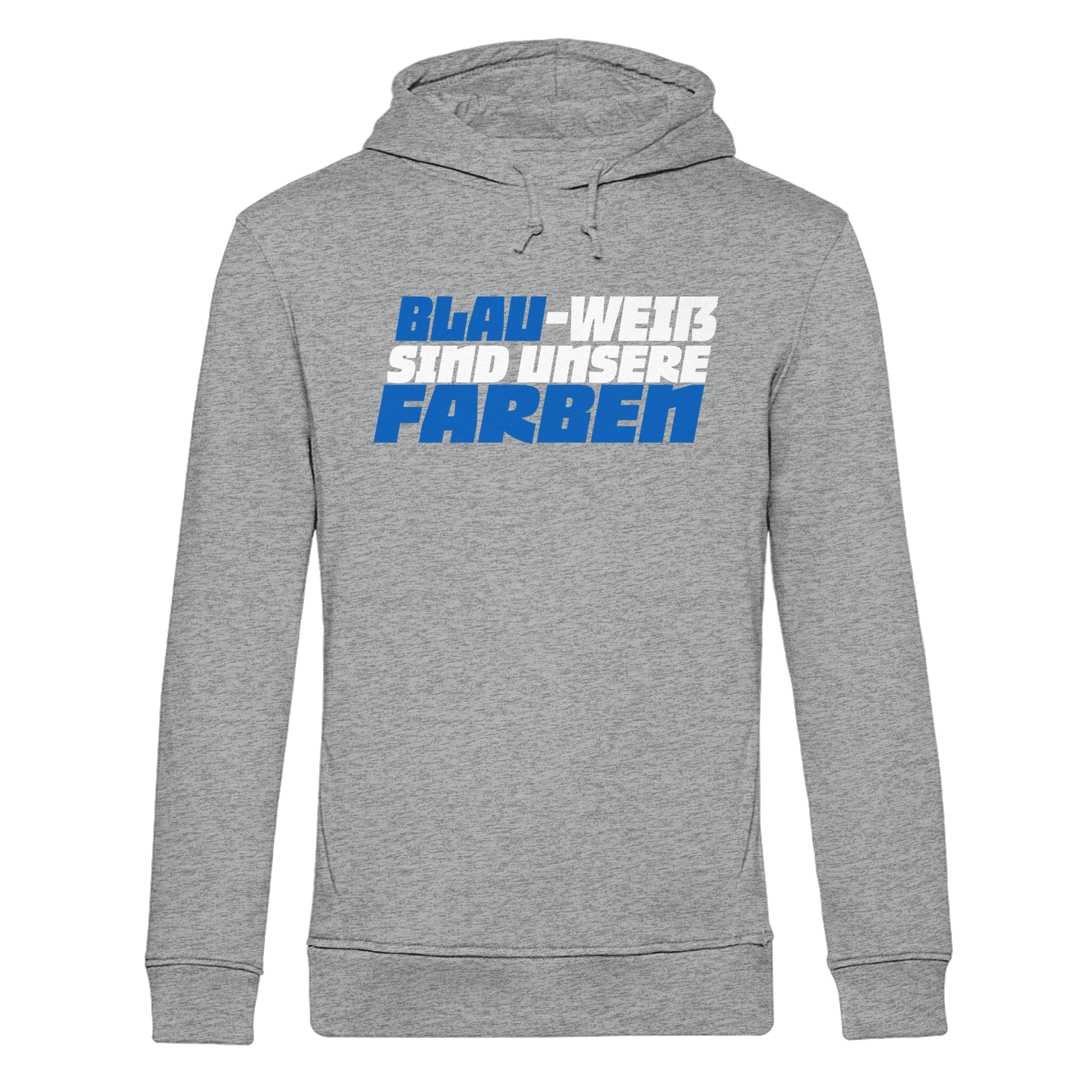 Blau Weiß - Organic Hoodie B&C – Bild 6