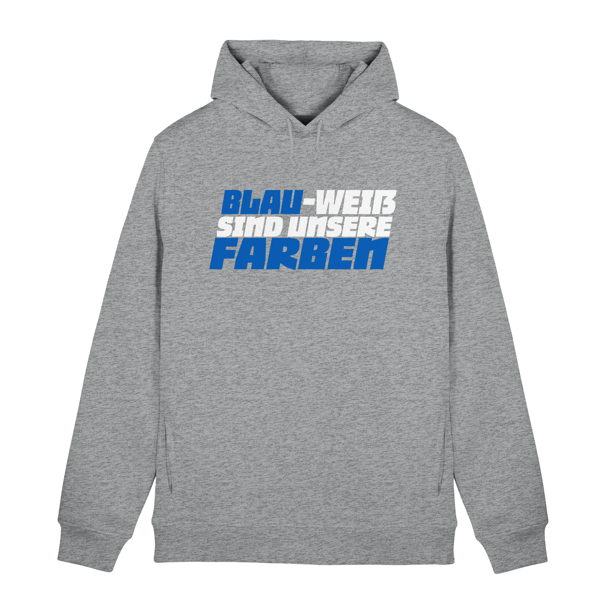 Blau Weiß - Organic Hoodie B&C – Bild 5