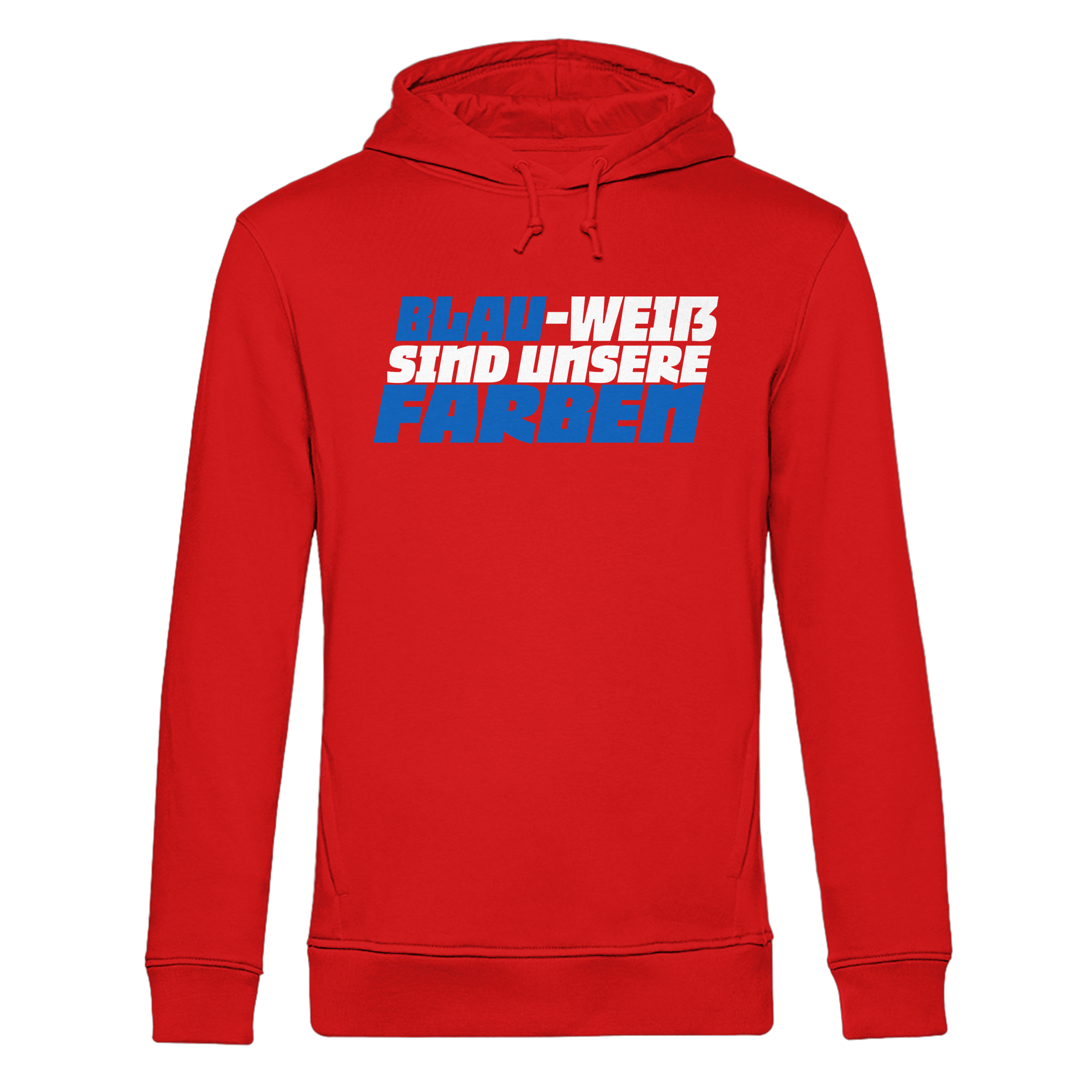 Blau Weiß - Organic Hoodie B&C – Bild 14