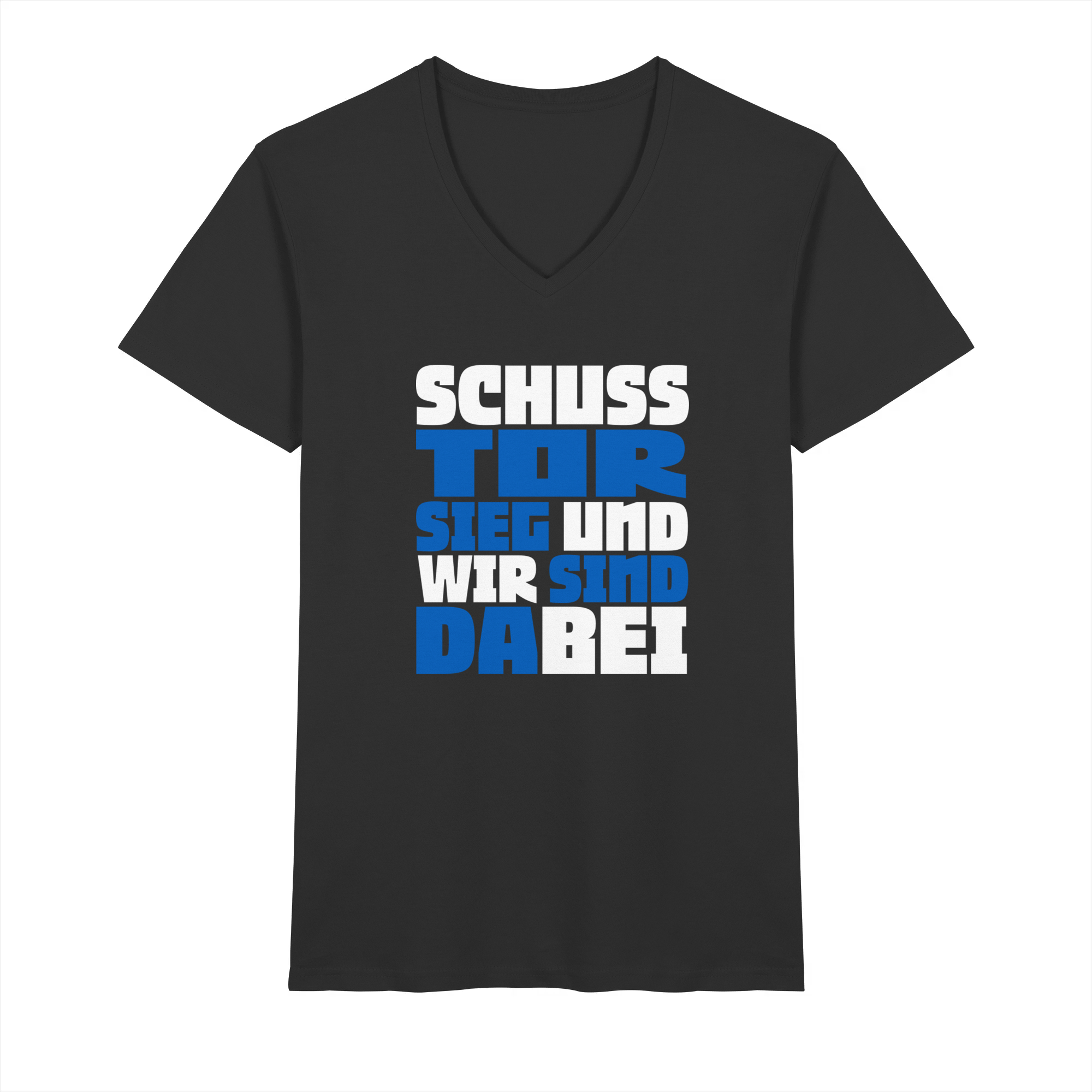 Schuss Tor Sieg - V-Neck Shirt – Bild 2