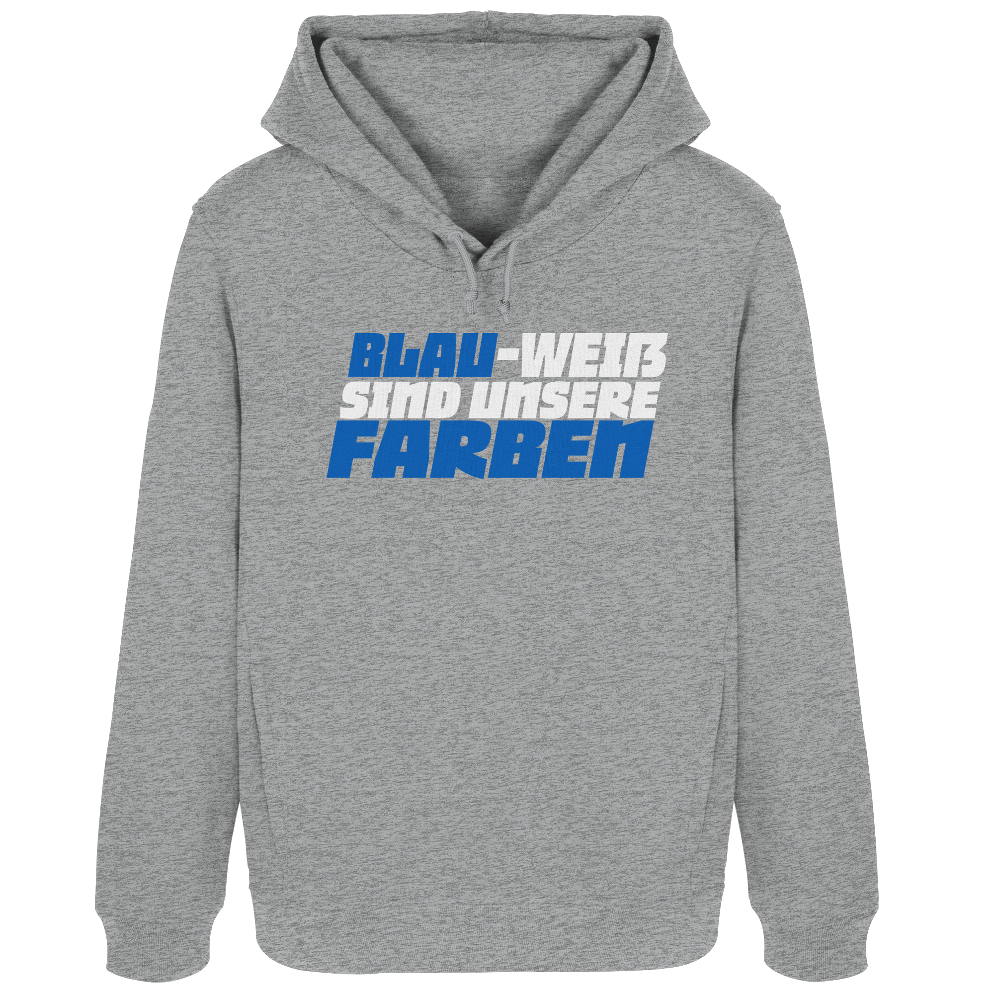 Blau Weiß - Womens Organic Hoodie B&C – Bild 3